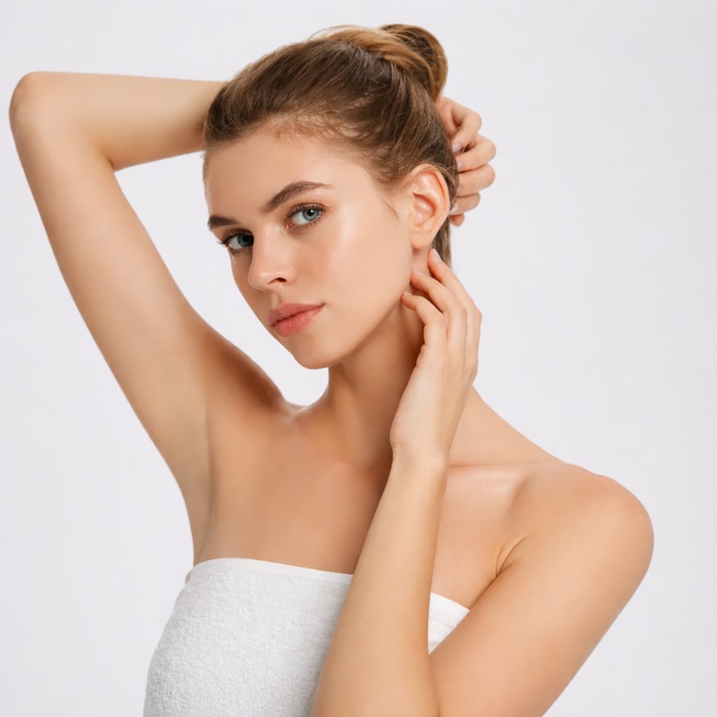 Glatte Haut nach Laser-Haarentfernung